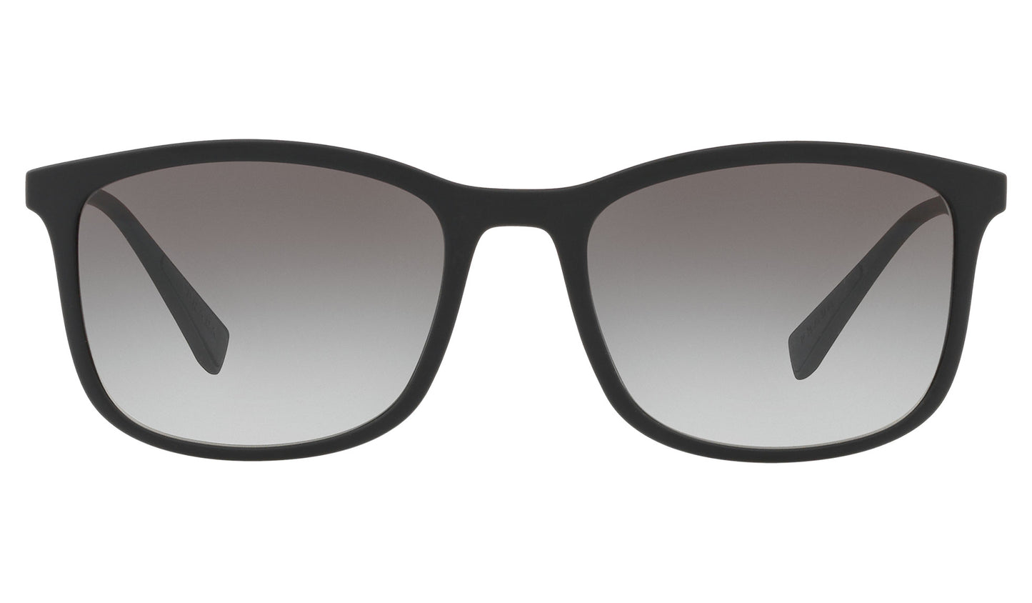 Prada Linea Rossa PS 01TSF Sunglasses - Black Rubber / Grey Gradient
