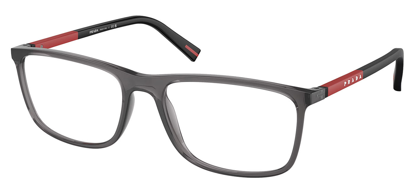Prada Linea Rossa PS 03QV Glasses - Transparent Anthracite