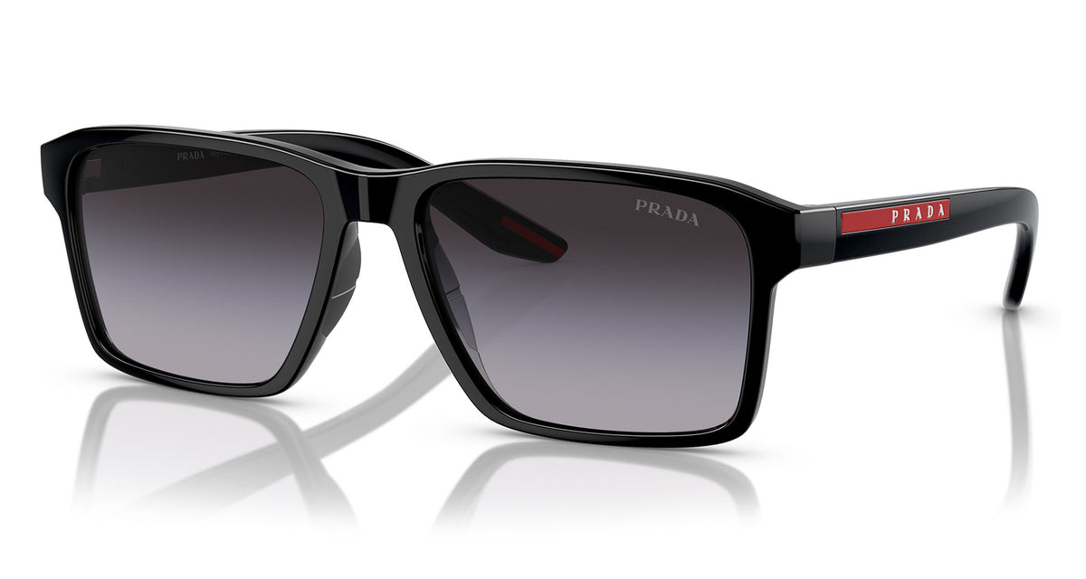 Prada Linea Rossa PS 05YS Sunglasses - Black / Grey Gradient