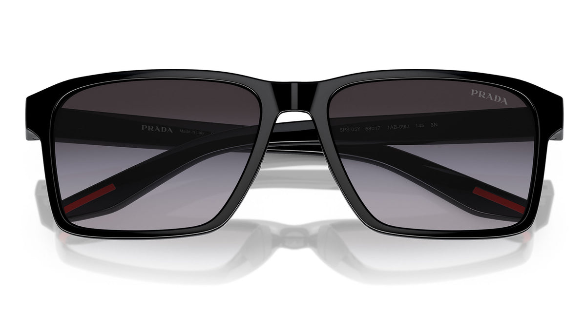 Prada Linea Rossa PS 05YS Sunglasses - Black / Grey Gradient