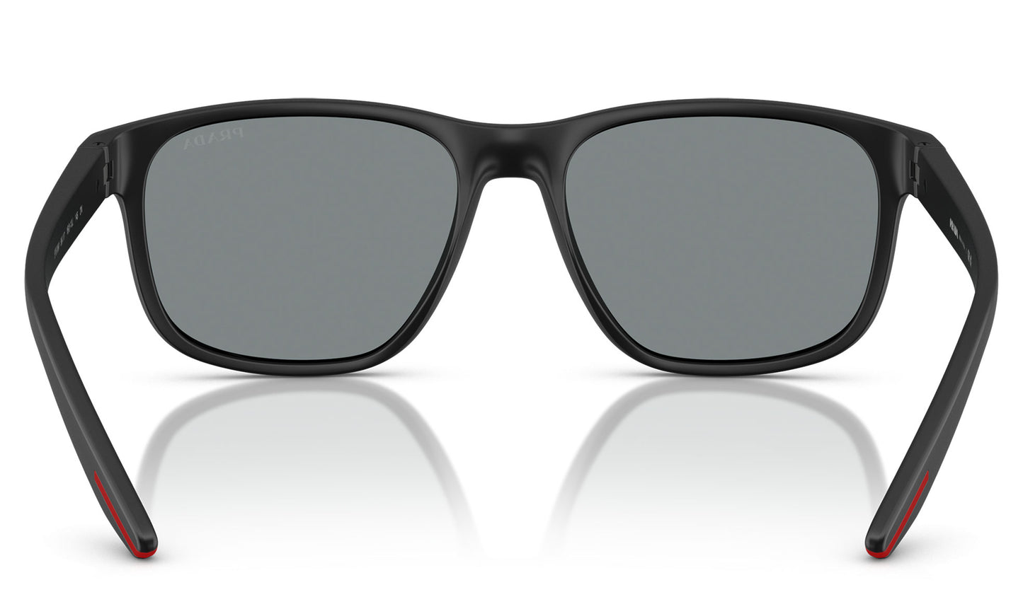 Prada Linea Rossa PS 06YS Sunglasses - Matte Black / Dark Blue Mirror Violet
