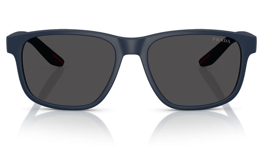 Prada Linea Rossa PS 06YS Sunglasses - Rubber Blue / Dark Grey
