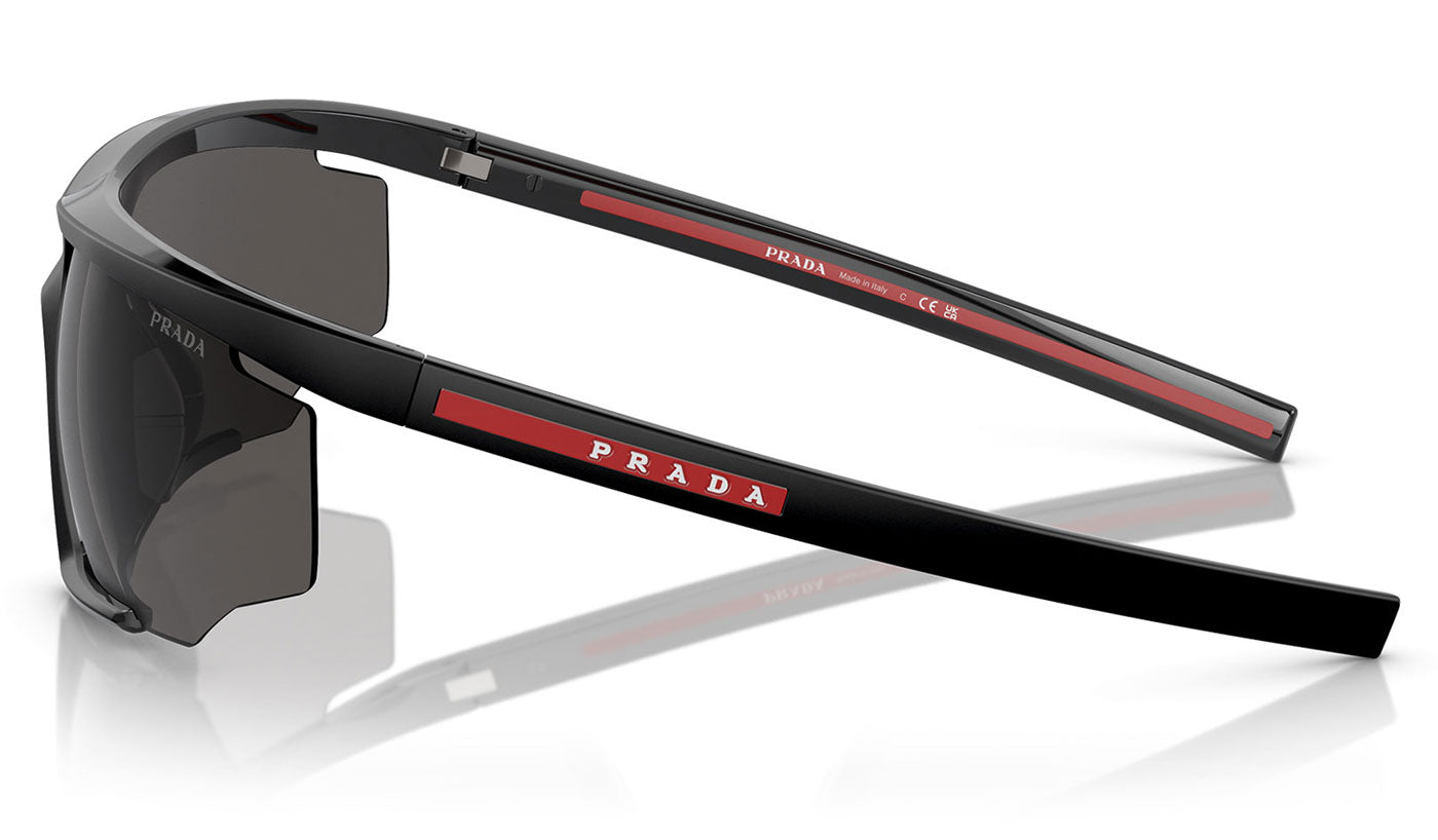 Prada Linea Rossa PS 07YS Sunglasses - Black Rubber / Dark Grey