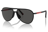 Prada Linea Rossa PS 53ZS Sunglasses - Matte Black / Dark Grey
