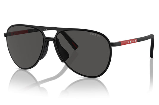 Prada Linea Rossa PS 53ZS Sunglasses - Matte Black / Dark Grey