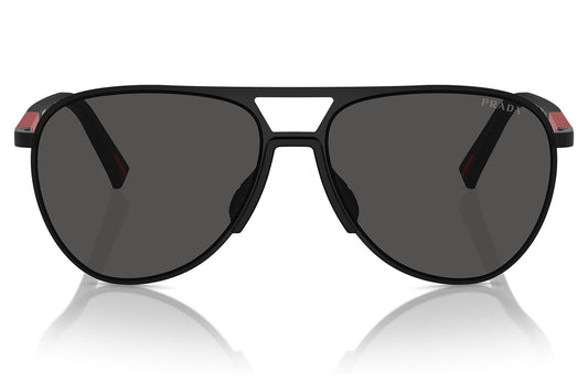 Prada Linea Rossa PS 53ZS Sunglasses - Matte Black / Dark Grey