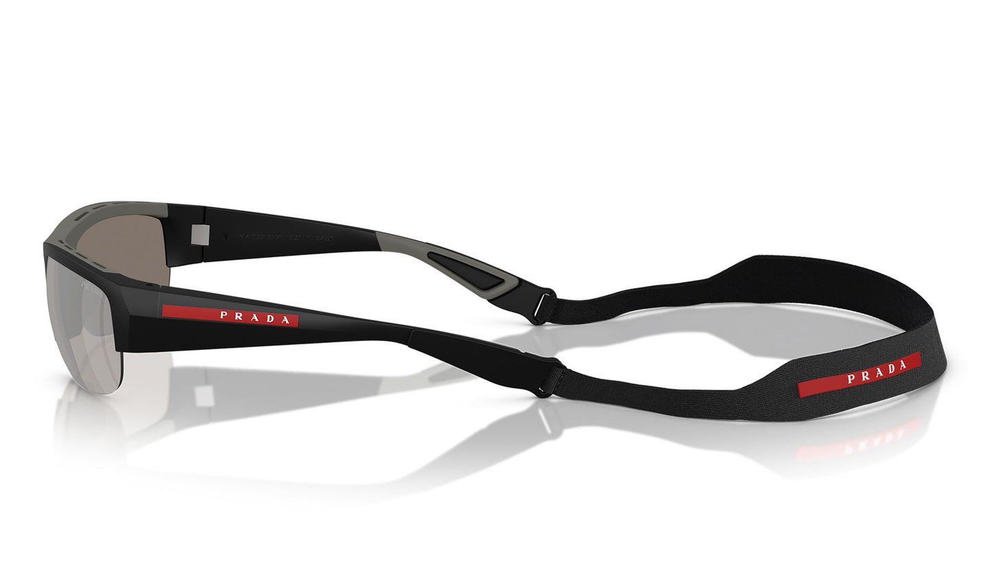 Prada Linea Rossa PS A01S Sunglasses - Nero Opaco / Light Grey Mirror Silver