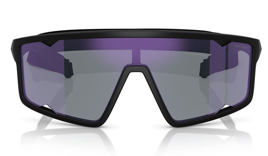 Prada Linea Rossa PS A03S Sunglasses - Matte Black / Dark Blue Mirror Violet