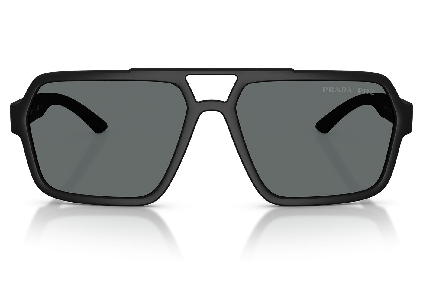 Prada Linea Rossa PS A06S Sunglasses - Black Rubbero / Polar Dark Grey