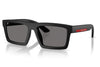 Prada Linea Rossa PS A07S Sunglasses - Matte Black / Dark Grey Polar