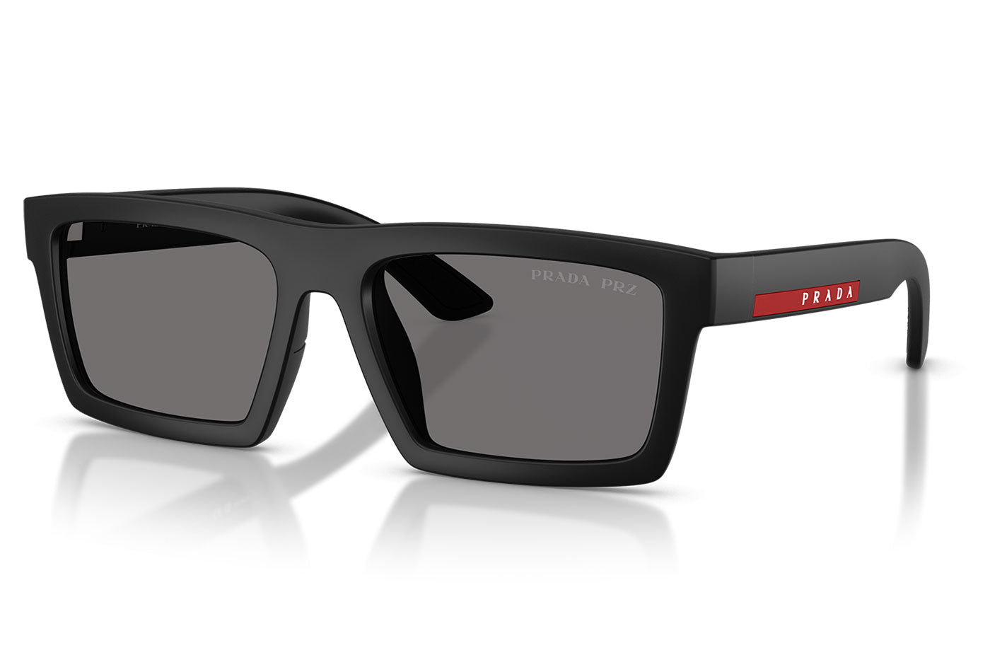 Prada Linea Rossa PS A07S Sunglasses - Matte Black / Dark Grey Polar