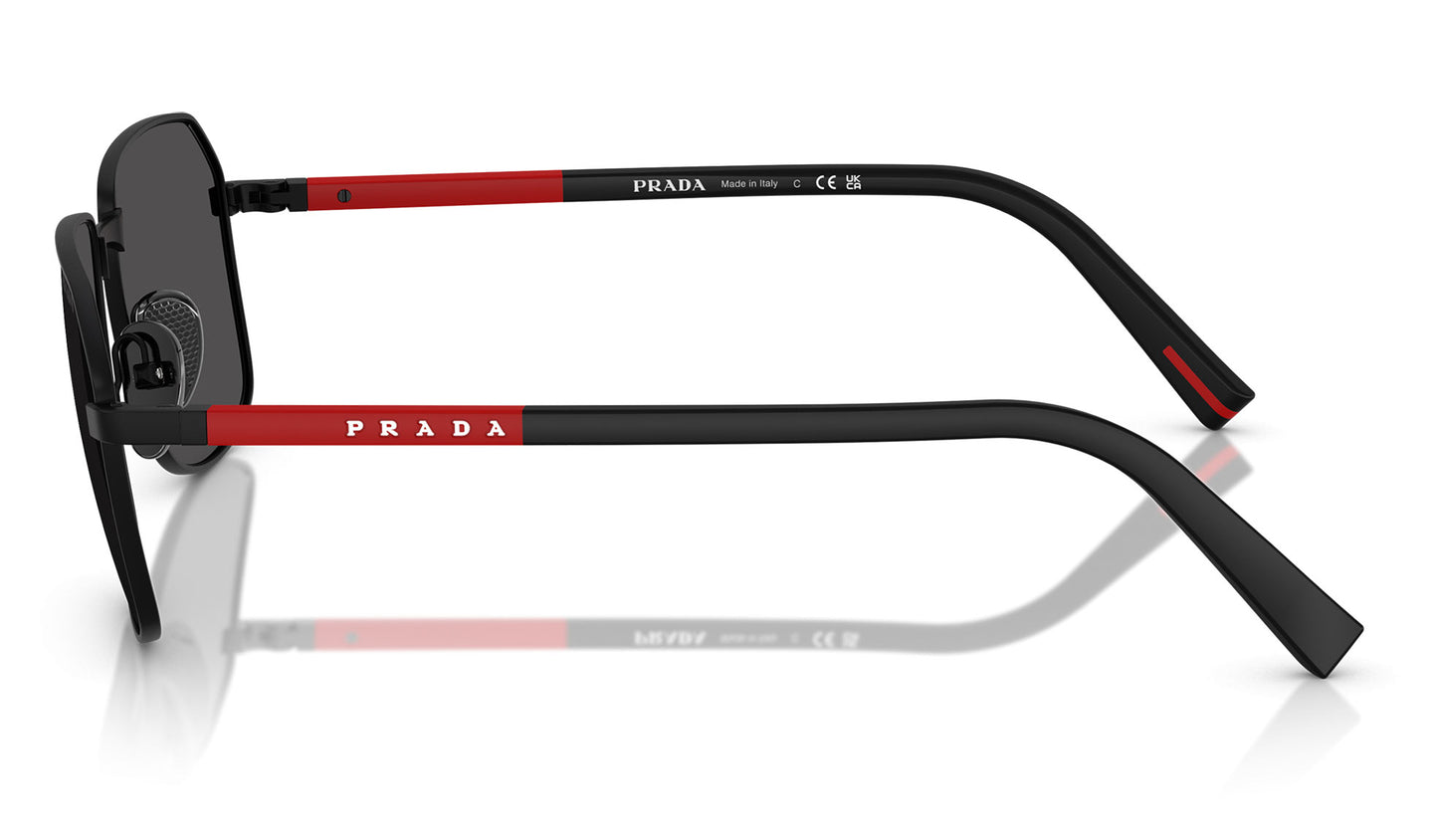 Prada Linea Rossa PS A51S Sunglasses - Matte Black / Dark Grey
