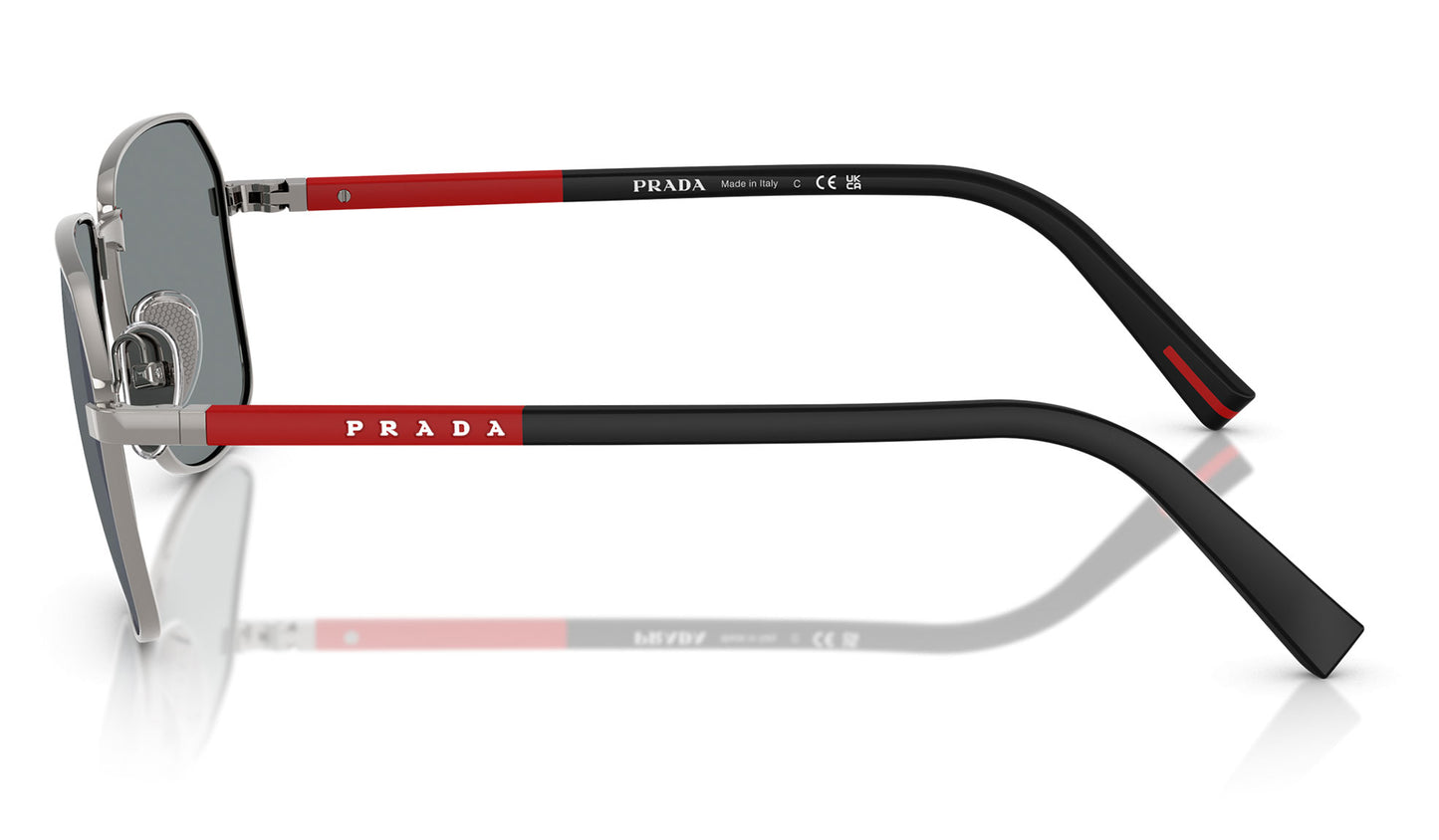 Prada Linea Rossa PS A51S Sunglasses - Gunmetal / Dark Blue Mirror Violet