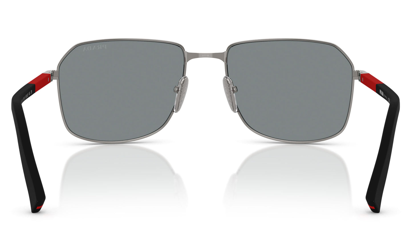 Prada Linea Rossa PS A51S Sunglasses - Gunmetal / Dark Blue Mirror Violet