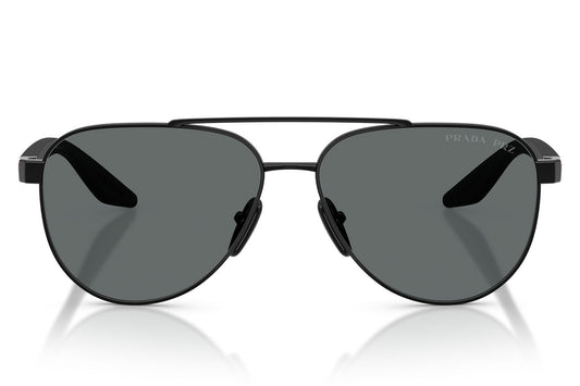 Prada Linea Rossa PS A52S Sunglasses - Black / Polar Dark Grey