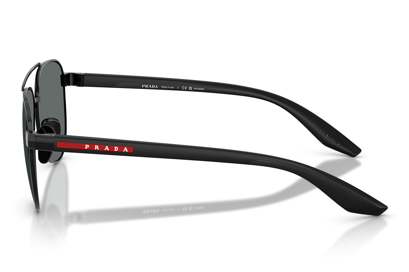 Prada Linea Rossa PS A52S Sunglasses - Black / Polar Dark Grey