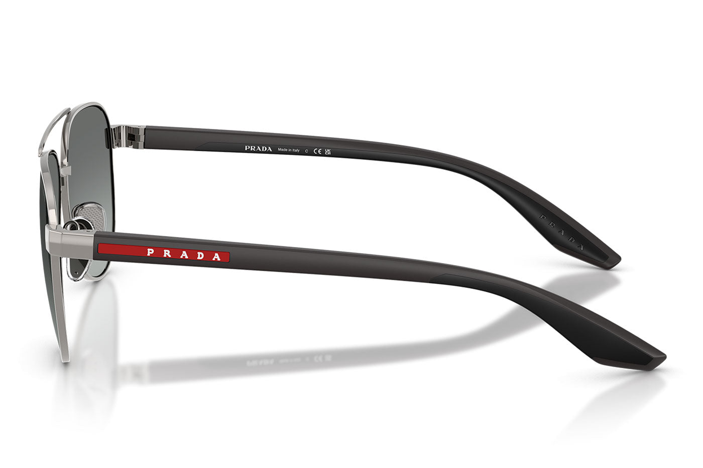 Prada Linea Rossa PS A52S Sunglasses - Gunmetal / Grey Gradient