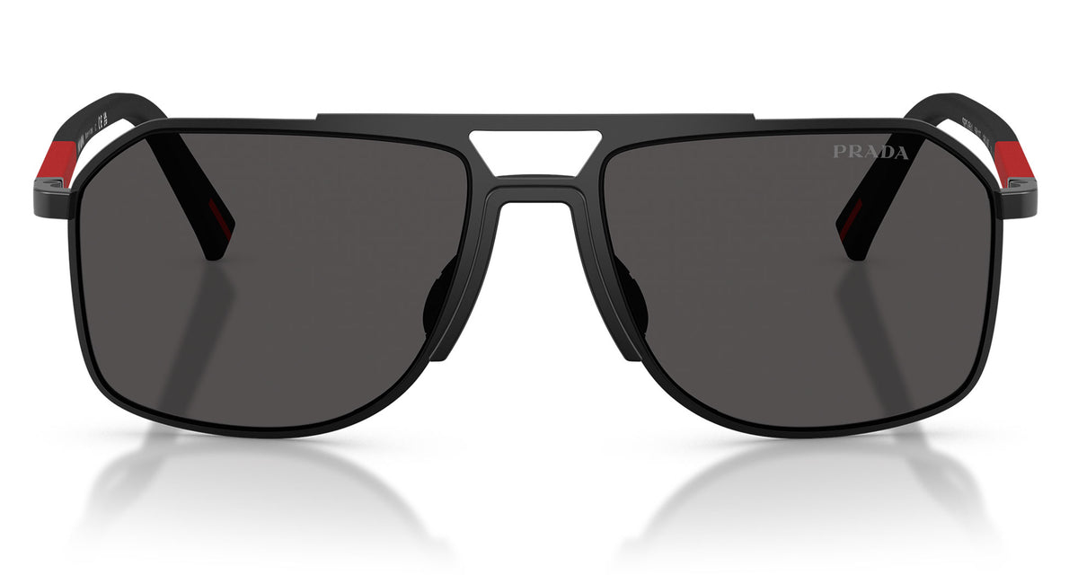 Prada Linea Rossa PS B51S Sunglasses - Matte Black / Dark Grey