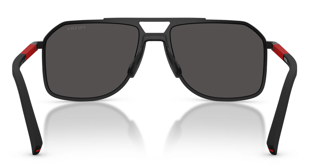 Prada Linea Rossa PS B51S Sunglasses - Matte Black / Dark Grey