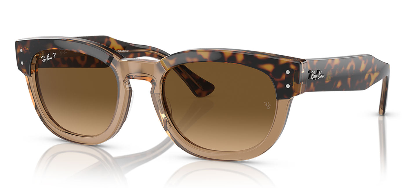 Ray-Ban RB0298S Mega-Hawkeye Sunglasses - Havana on Transparent Brown / Brown