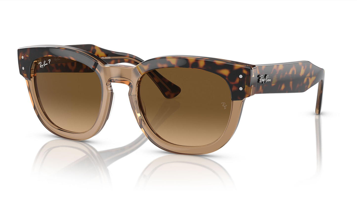 Ray-Ban RB0298S Mega-Hawkeye Sunglasses - Havana on Transparent Brown / Brown