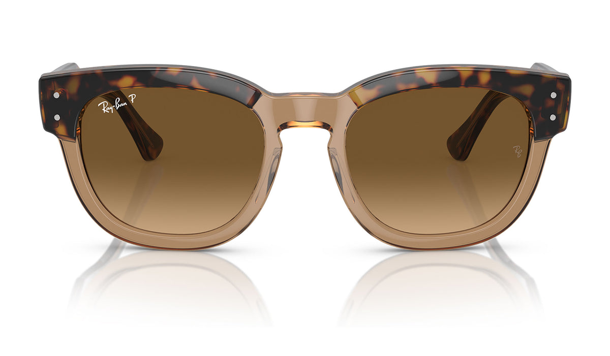 Ray-Ban RB0298S Mega-Hawkeye Sunglasses - Havana on Transparent Brown / Brown