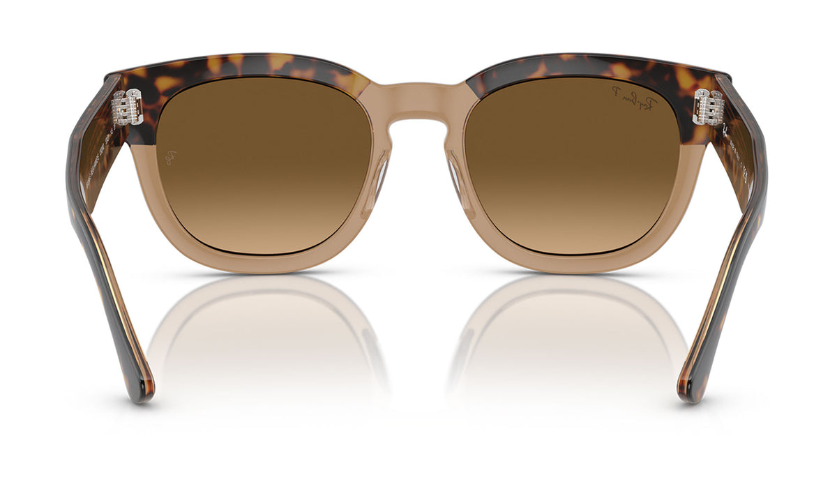 Ray-Ban RB0298S Mega-Hawkeye Sunglasses - Havana on Transparent Brown / Brown