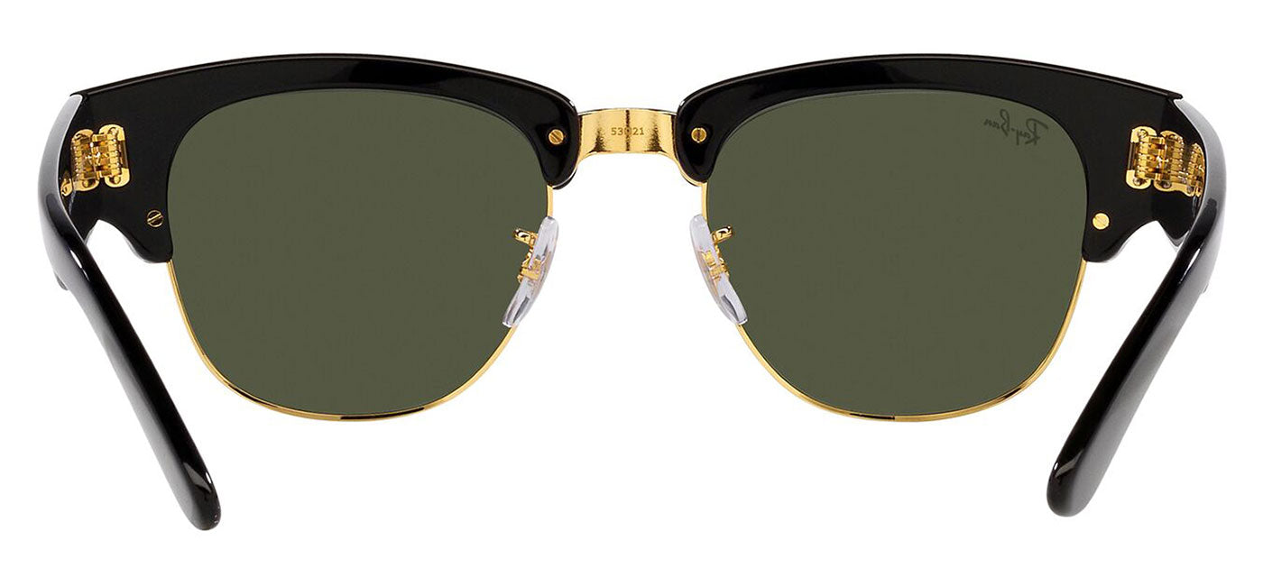 Ray-Ban RB0316S Mega Clubmaster Sunglasses - Black on Gold / Green Classic G-15