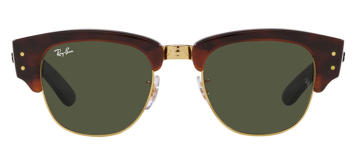 Ray-Ban RB0316S Mega Clubmaster Sunglasses - Tortoise on Gold / Green Classic G-15
