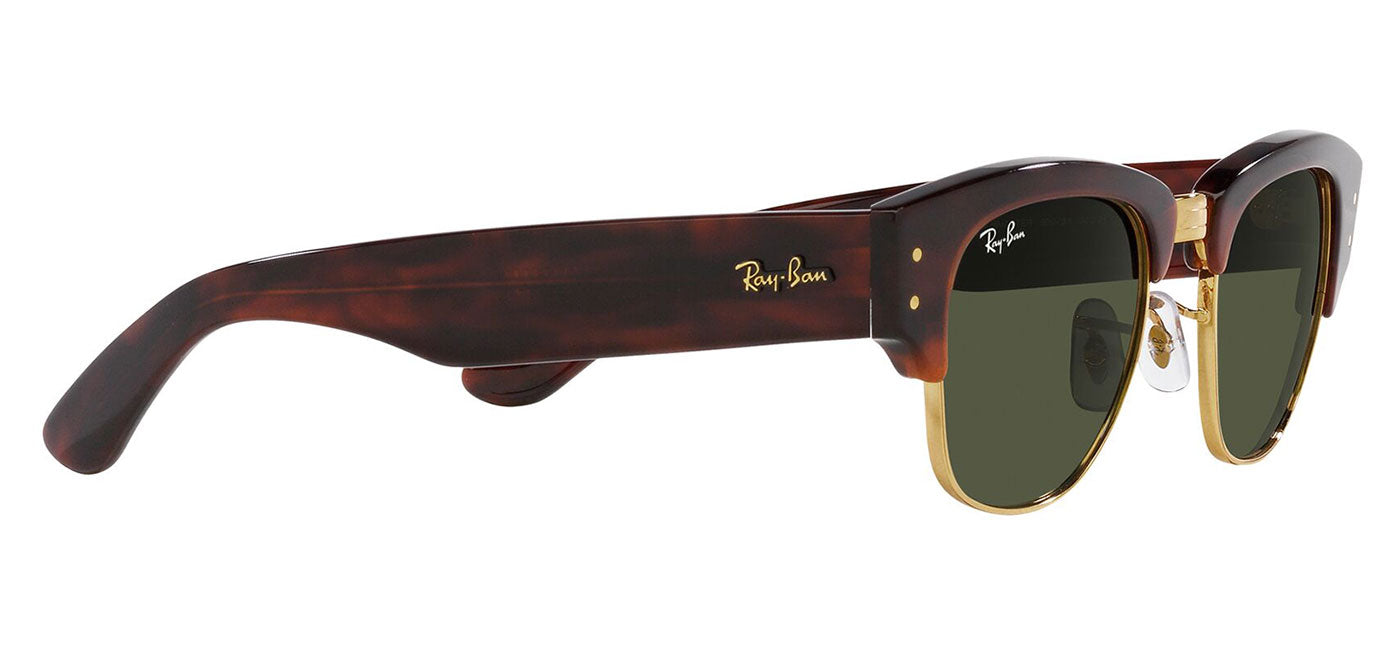 Ray-Ban RB0316S Mega Clubmaster Sunglasses - Tortoise on Gold / Green Classic G-15
