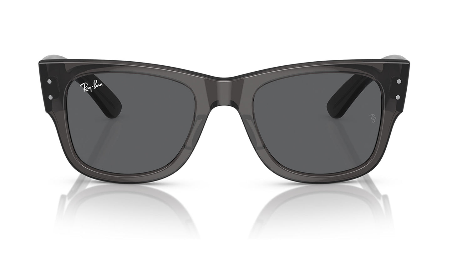 Ray-Ban RB0840S Mega Wayfarer Sunglasses - Transparent Black / Dark Grey