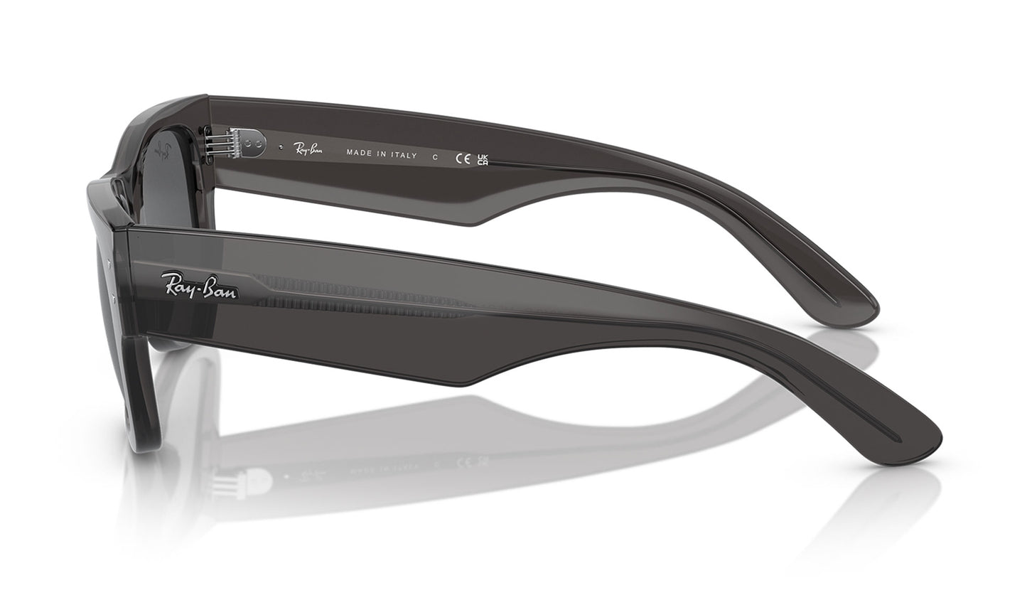 Ray-Ban RB0840S Mega Wayfarer Sunglasses - Transparent Black / Dark Grey