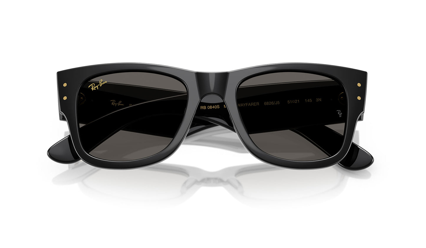 Ray-Ban RB0840S Mega Wayfarer Sunglasses -  A$AP Rocky Collection Black / Ultra Black