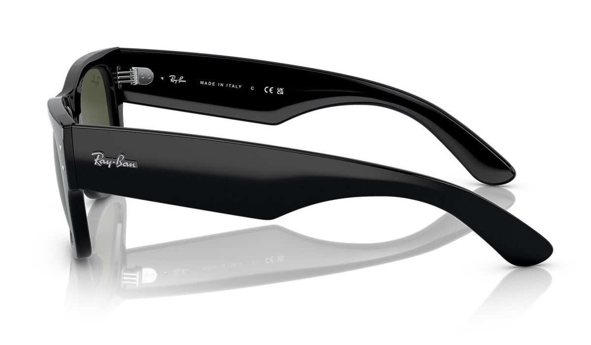 Ray-Ban RB0840S Mega Wayfarer Sunglasses - Black / Green