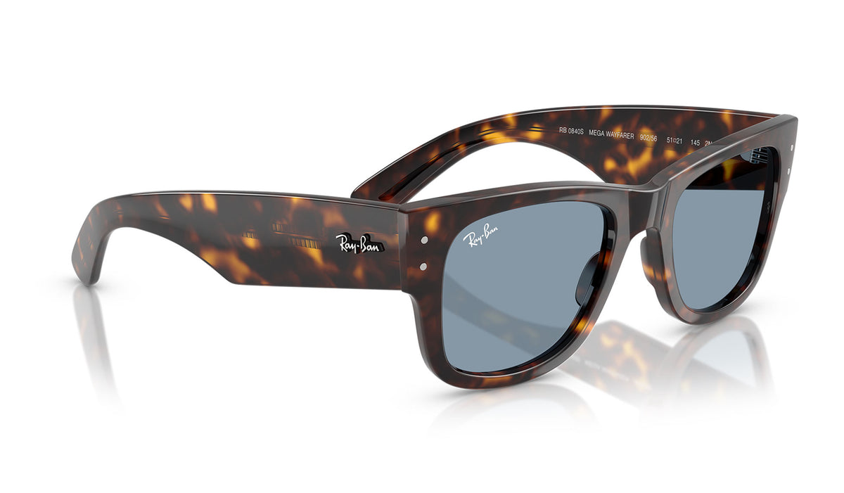 Ray-Ban RB0840S Mega Wayfarer Sunglasses - Havana / Blue