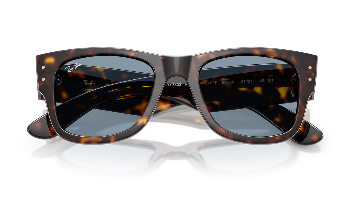 Ray-Ban RB0840S Mega Wayfarer Sunglasses - Havana / Blue
