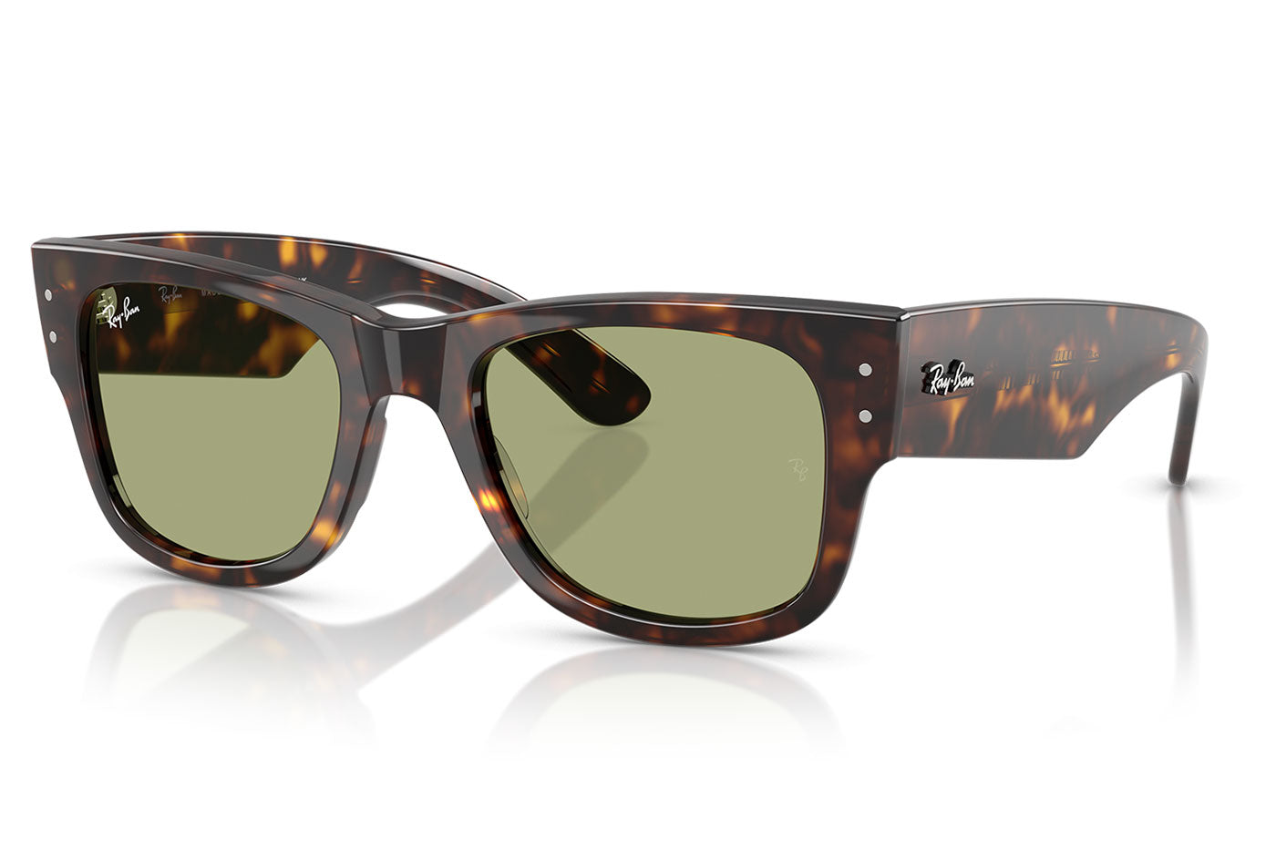 Ray-Ban RB0840S Mega Wayfarer Sunglasses - Havana / Bottle Green