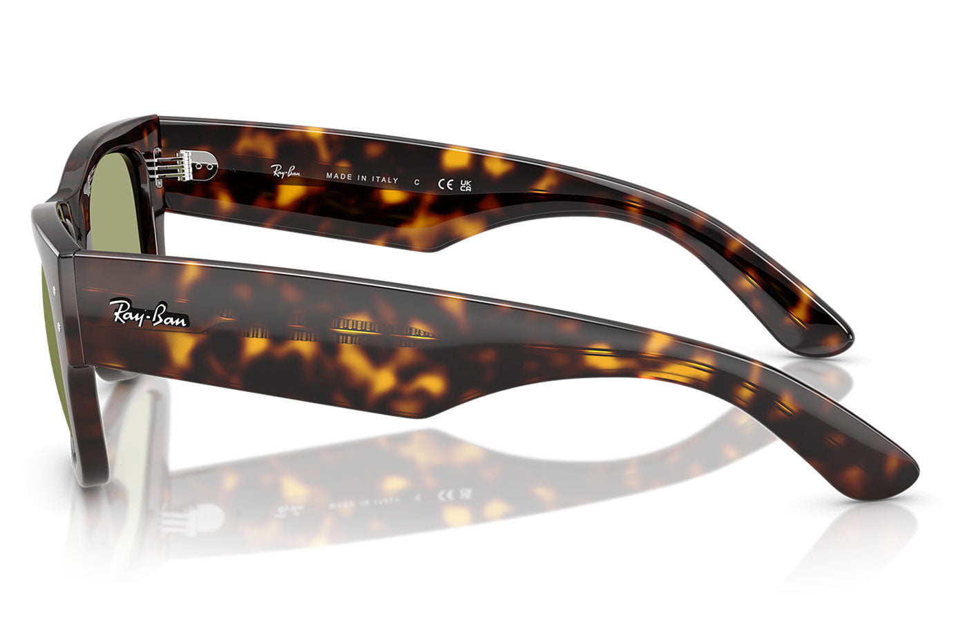 Ray-Ban RB0840S Mega Wayfarer Sunglasses - Havana / Bottle Green