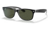Ray-Ban RB2132 New Wayfarer Sunglasses - Black on Transparent / Green