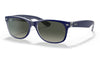 Ray-Ban RB2132 New Wayfarer Sunglasses - Blue & Transparent / Grey Gradient