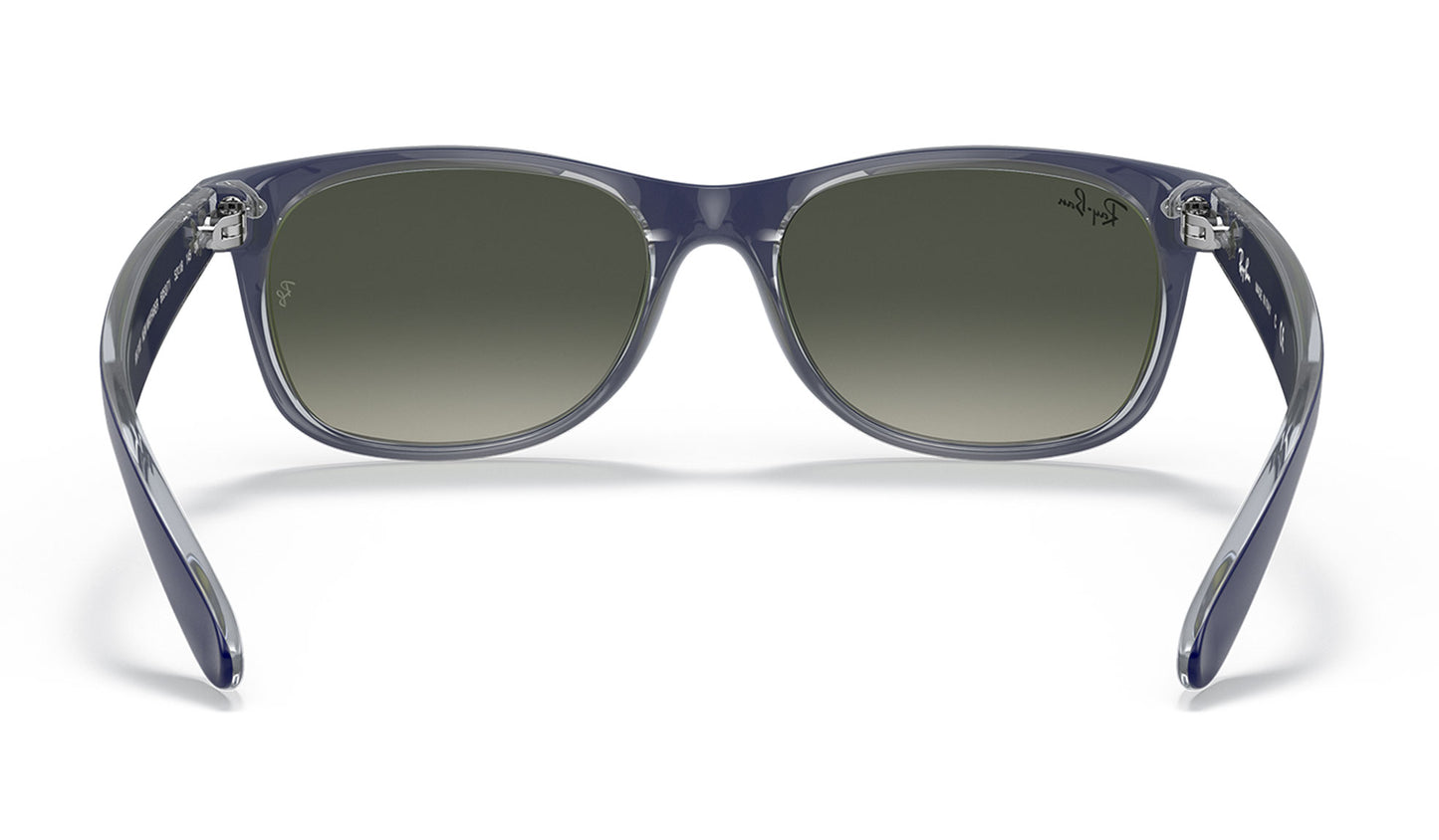 Ray-Ban RB2132 New Wayfarer Sunglasses - Blue & Transparent / Grey Gradient