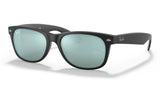 Ray-Ban RB2132 New Wayfarer Sunglasses - Matte Black / Silver Flash