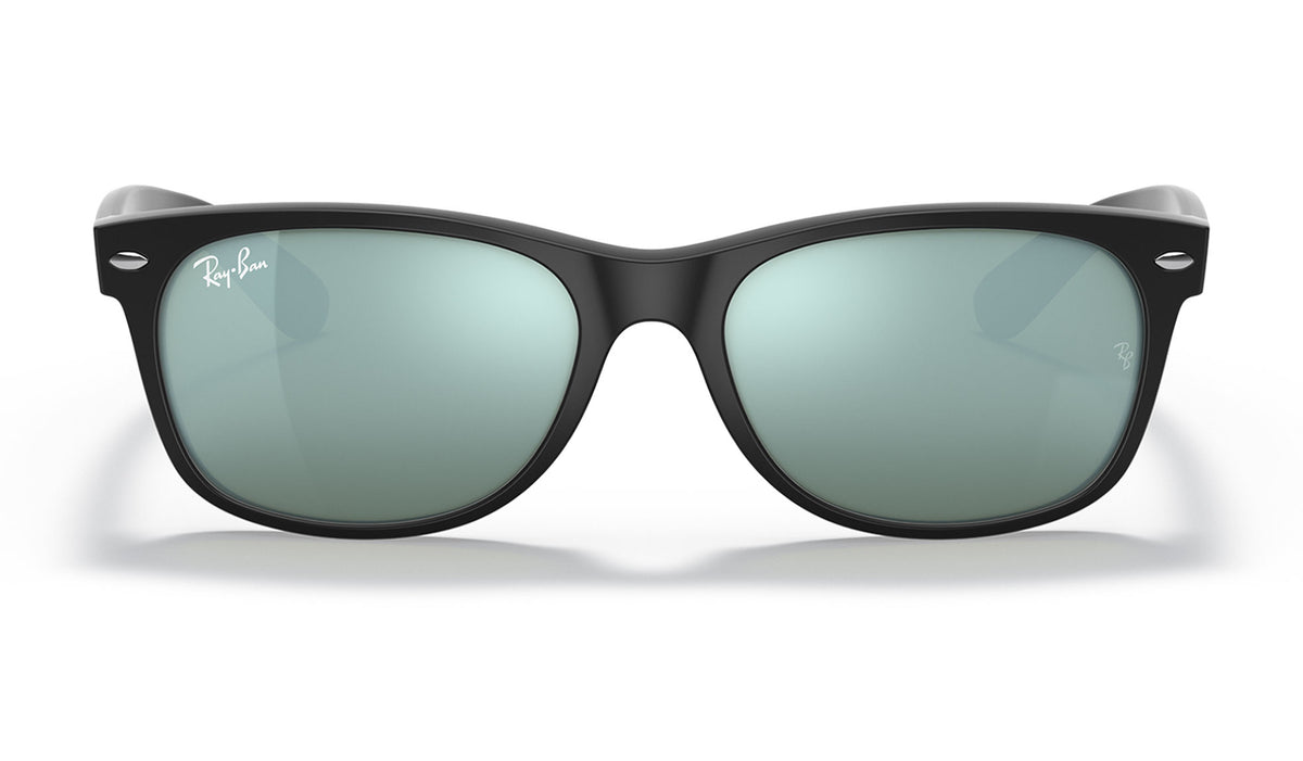 Ray-Ban RB2132 New Wayfarer Sunglasses - Matte Black / Silver Flash