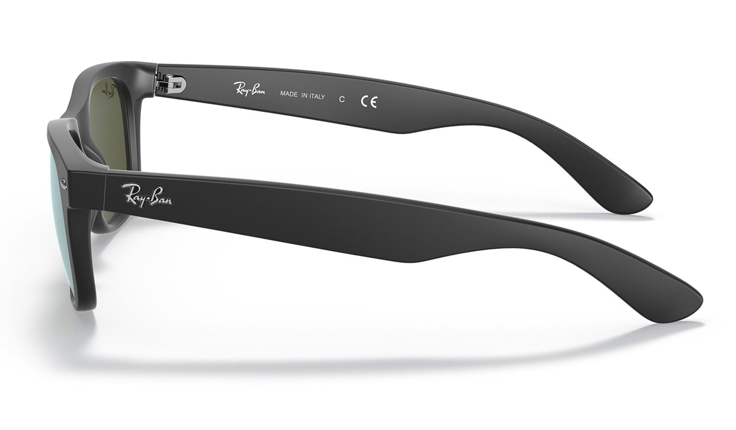 Ray-Ban RB2132 New Wayfarer Sunglasses - Matte Black / Silver Flash