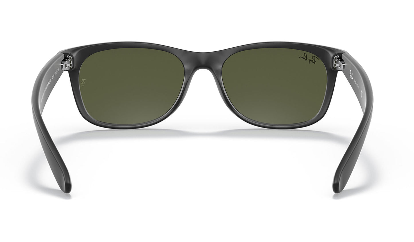 Ray-Ban RB2132 New Wayfarer Sunglasses - Matte Black / Silver Flash