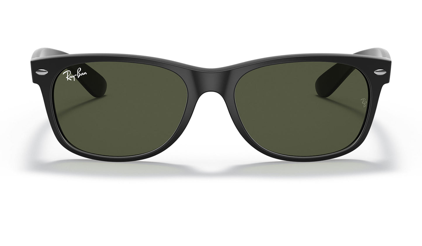 Ray-Ban RB2132 New Wayfarer Sunglasses - Matte Black / Green
