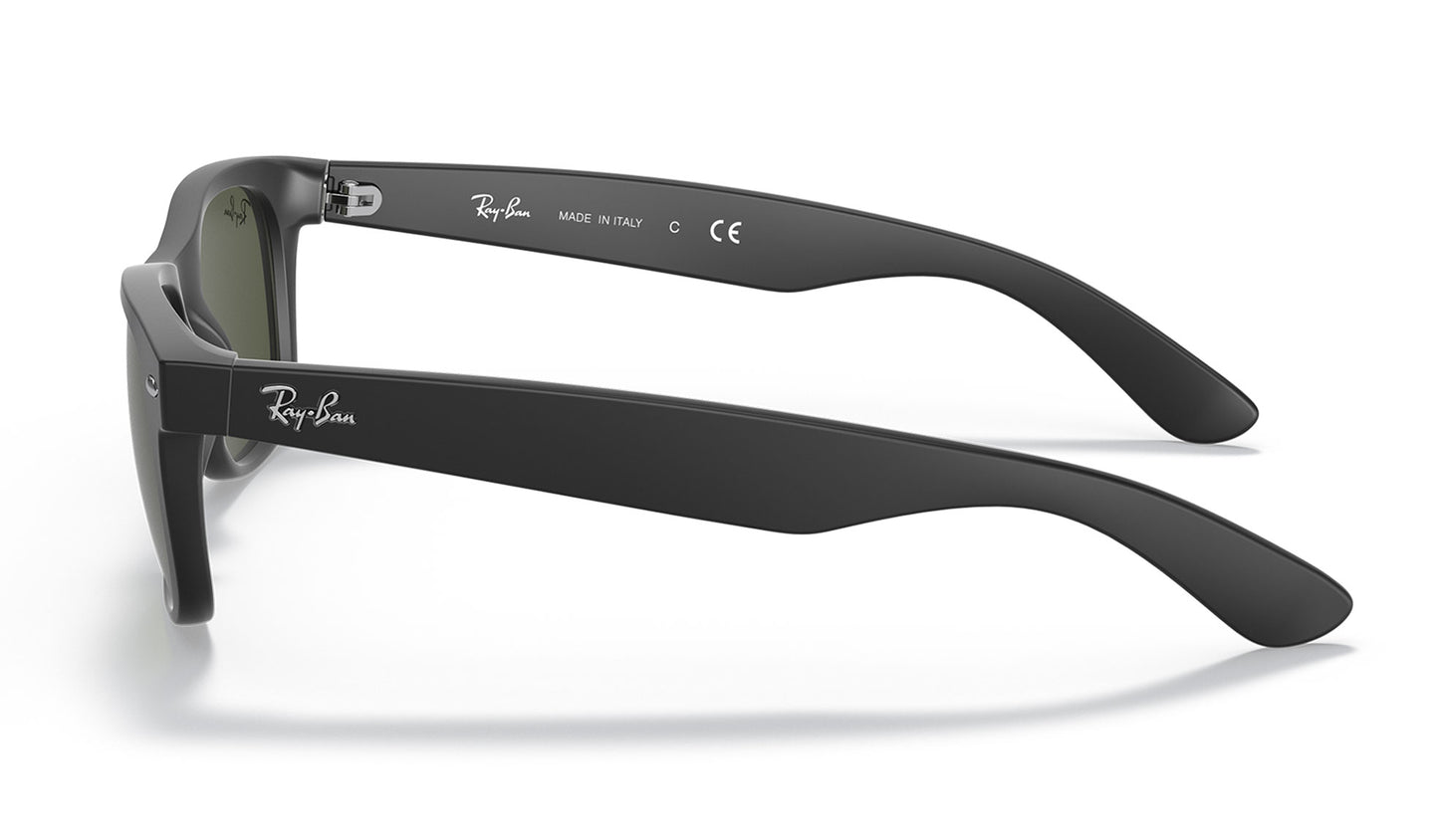 Ray-Ban RB2132 New Wayfarer Sunglasses - Matte Black / Green