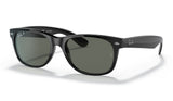 Ray-Ban RB2132 New Wayfarer Sunglasses - Black / Green Polarised
