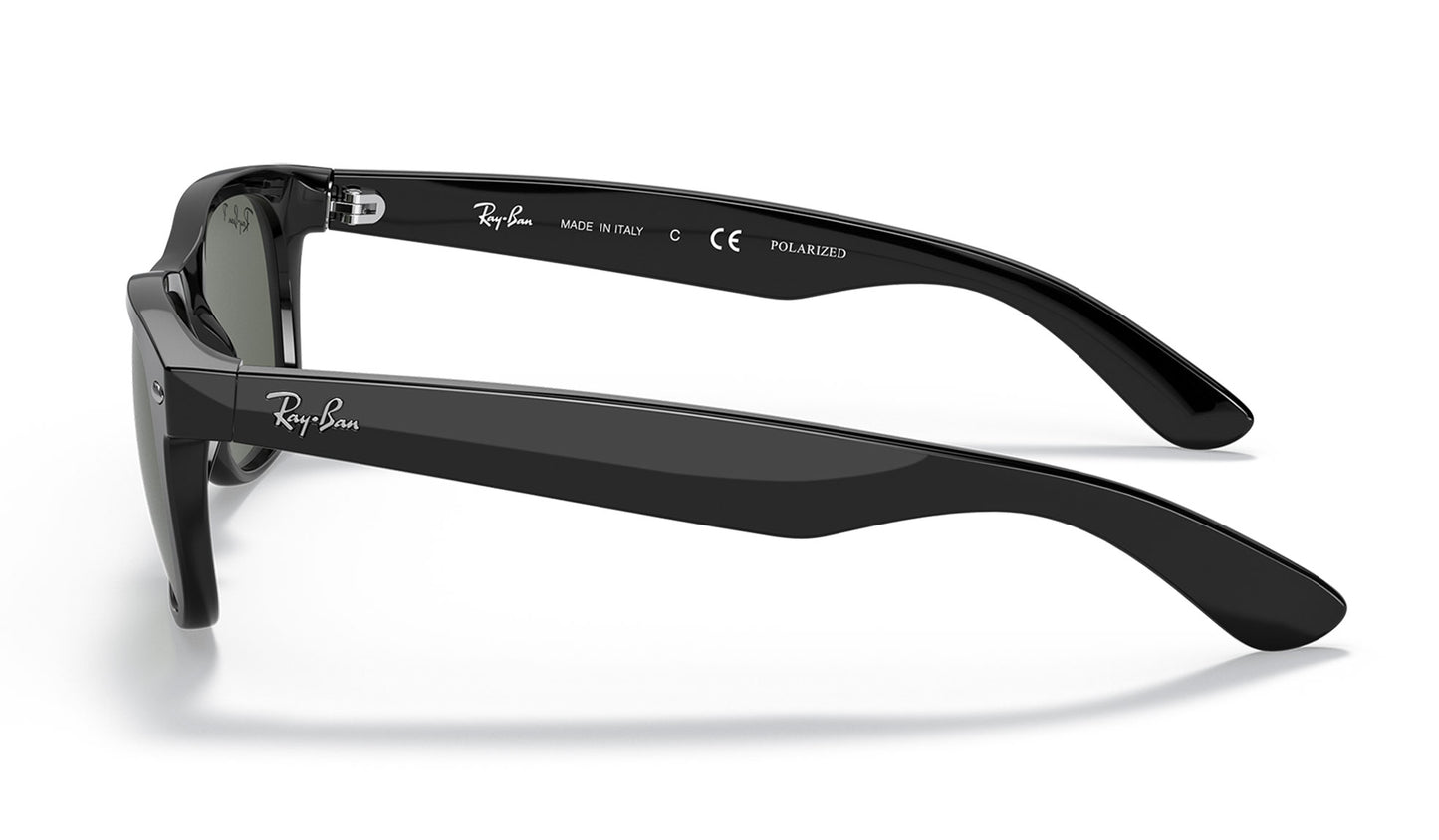 Ray-Ban RB2132 New Wayfarer Sunglasses - Black / Green Polarised