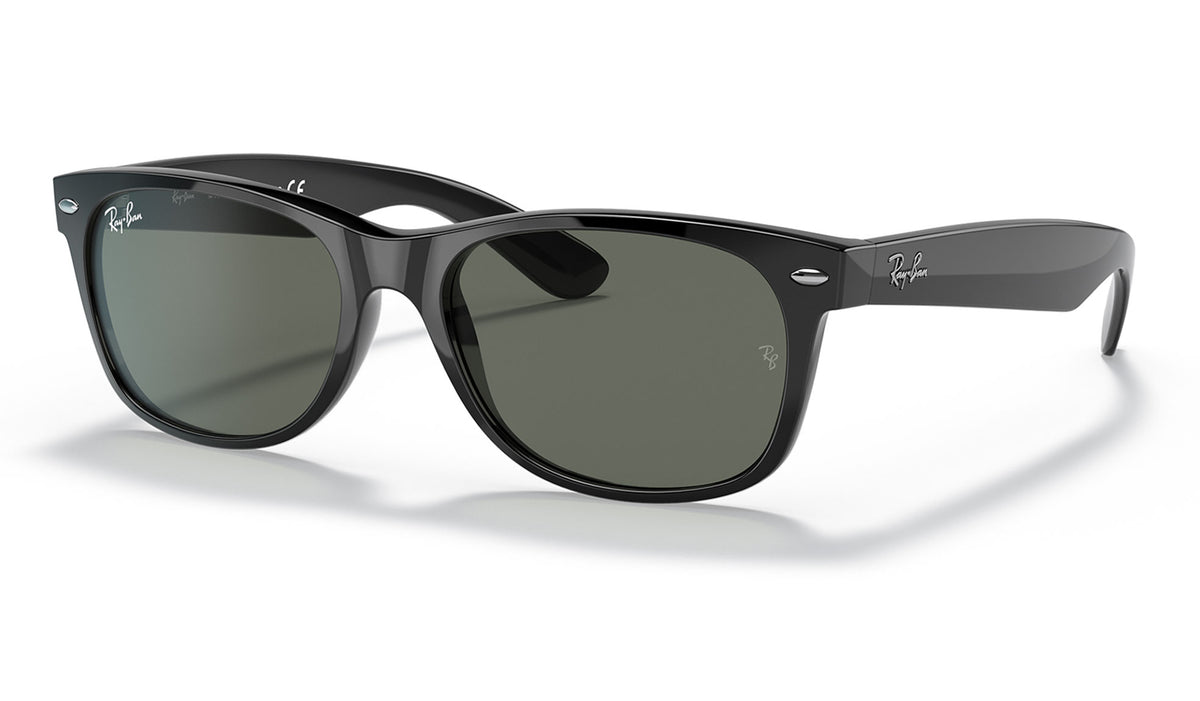 Ray-Ban RB2132 New Wayfarer Sunglasses - Black / Green